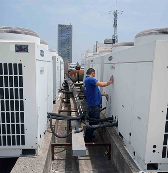 坡头中央空调制热和不制冷系统维修方法